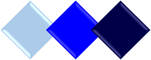 水色、青、紺色の四角形