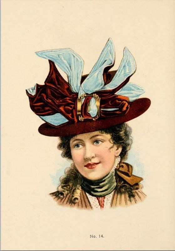 1899-1900年のニューヨークの百貨店の帽子カタログ1