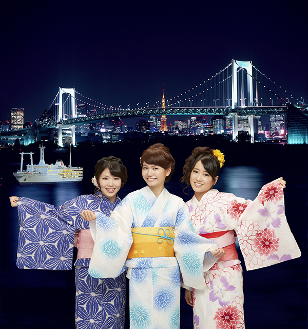 東京湾納涼船広告のイメージの写真