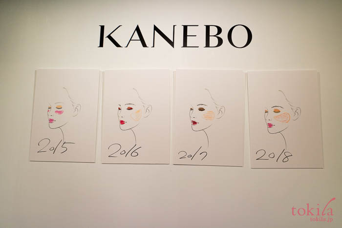KANEBO 2018春夏 新商品発表会メイクの流行を表したイラスト