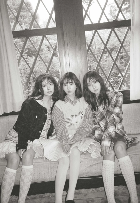 与田祐希さん、金村美玖さん、筒井あやめさんの共演写真