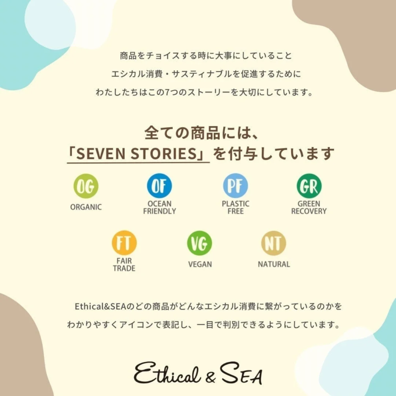 Ethical&SEAの7つのストーリーを説明する画像