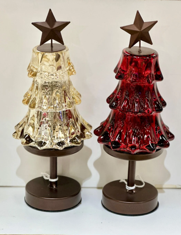 ガラスツリーLEDランプ