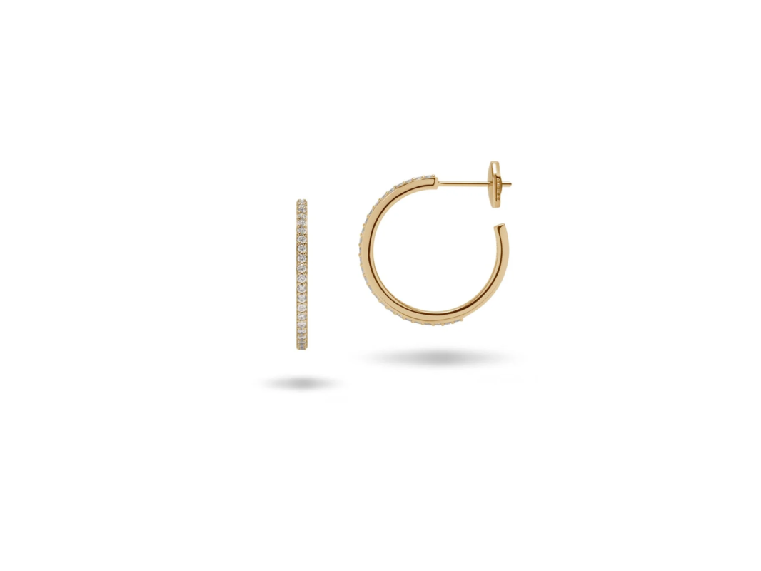 0.2ct ダイヤモンド フープピアス/ラウンド