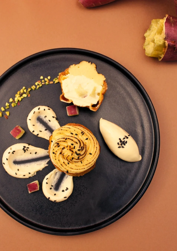 夢シルクのスイートポテトシュー