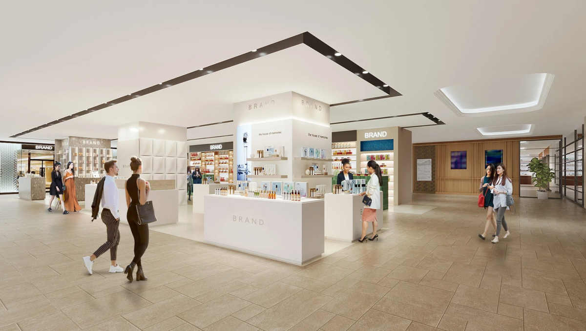 デパートの店内風景