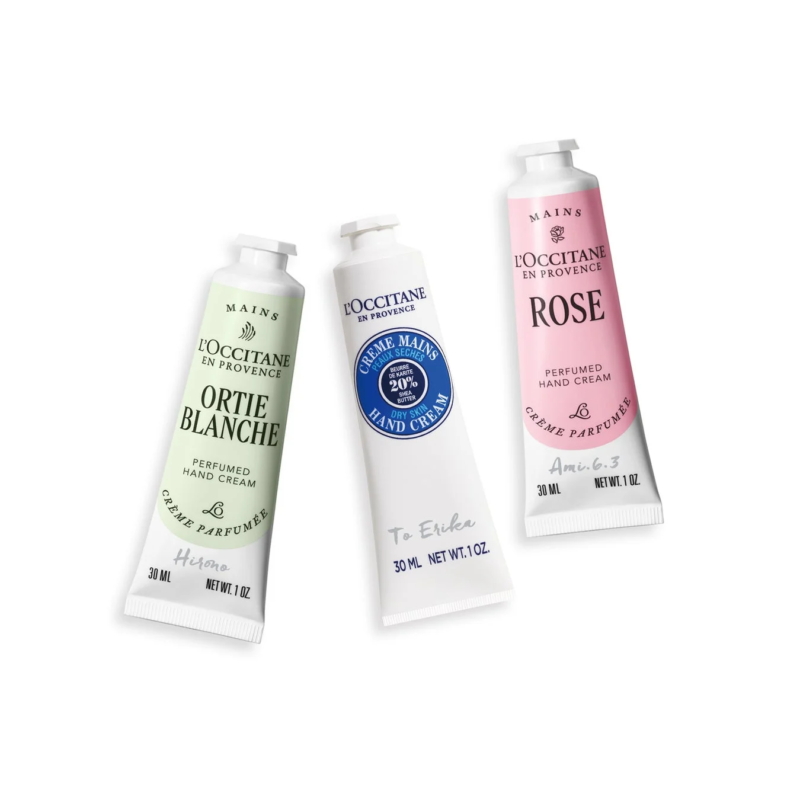 ロクシタン ハンドクリーム刻印サービス