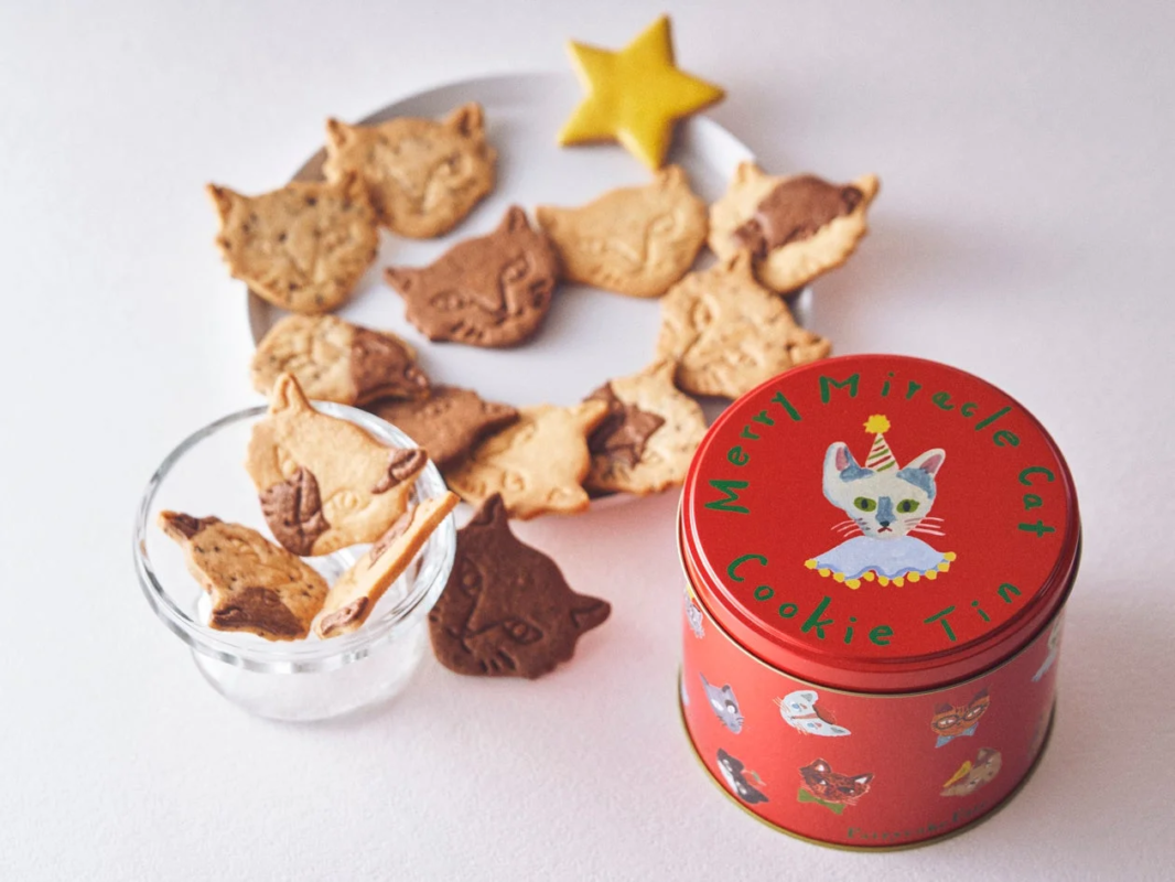フェアリーケーキフェア Merry Miracle Cat Cookie Tin