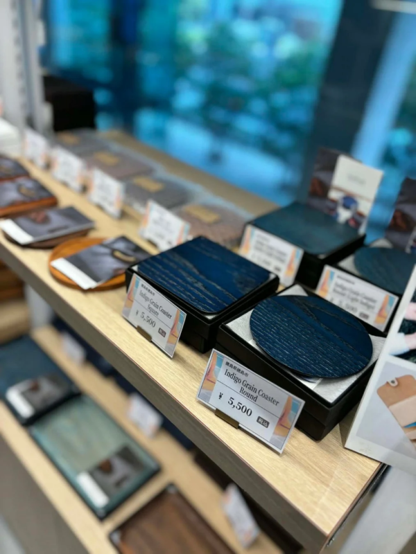 藍染めコースター