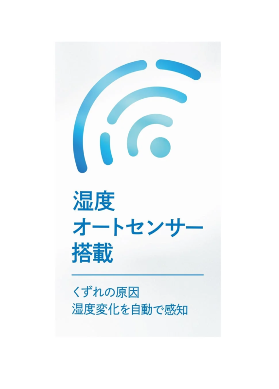 湿度オートセンサー搭載