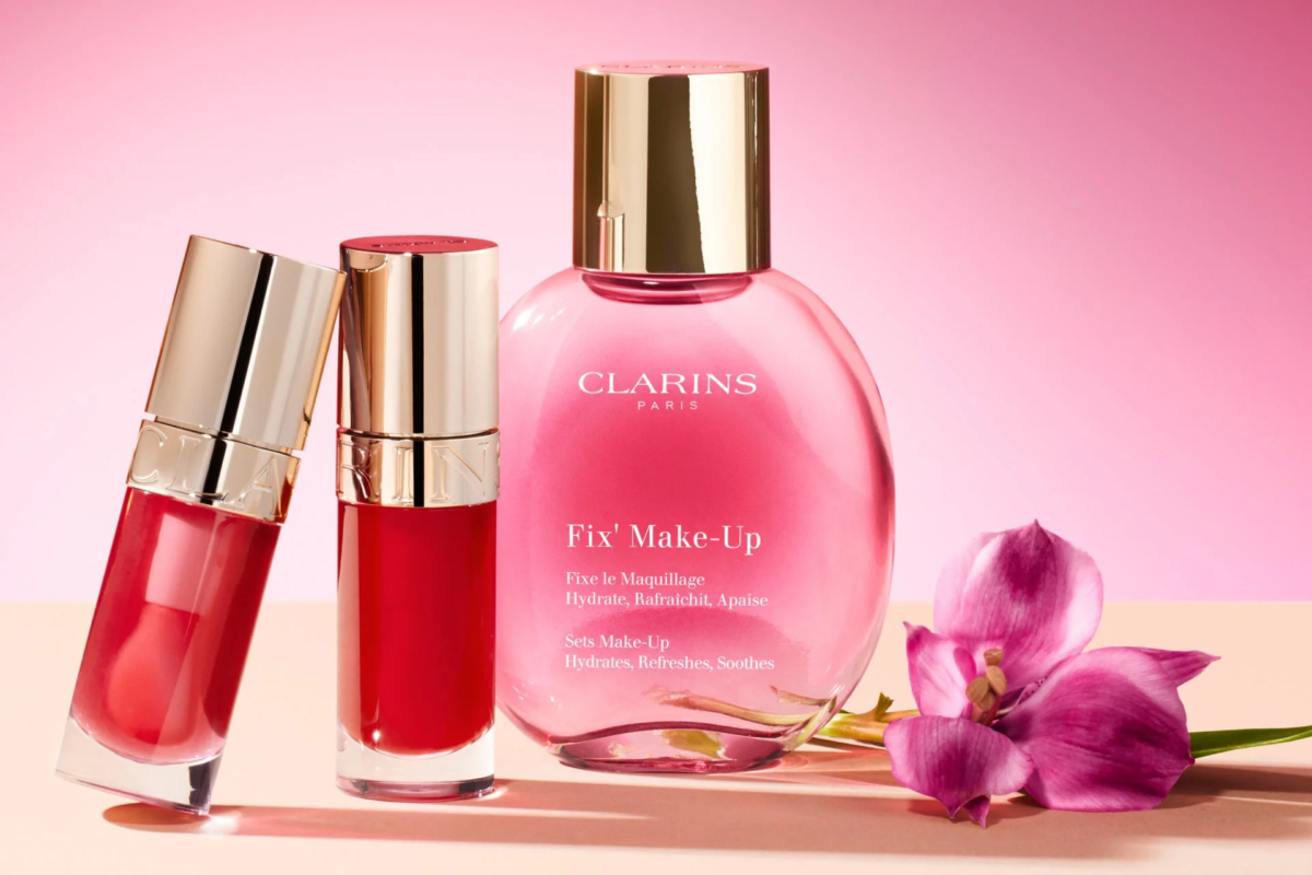 Clarins Fix' Make-Up and lip products