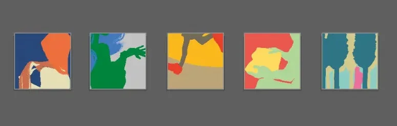 SHIKI氏による抽象アートワーク