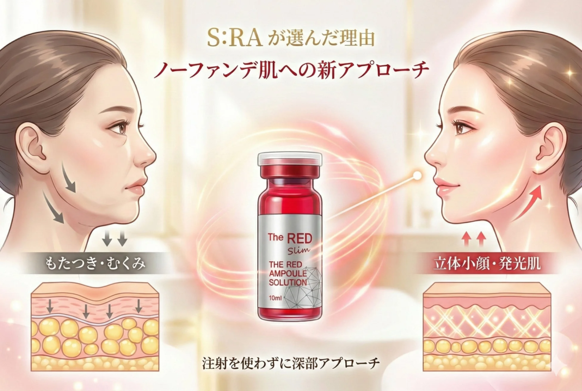 S:RAが選んだ「The RED Slim」美容液の広告