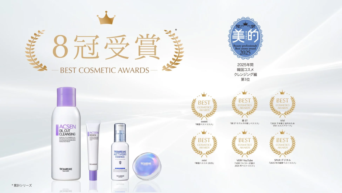 トロイアルケ 8冠受賞