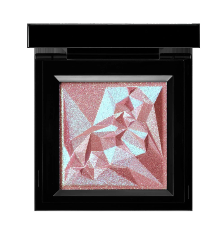 きらめく多色ハイライターまたはアイシャドウ