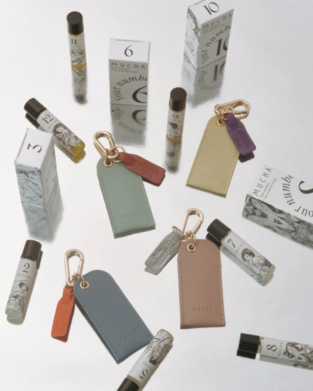 MUCHA ユアナンバー フレグランスオイルとチャームの集合写真