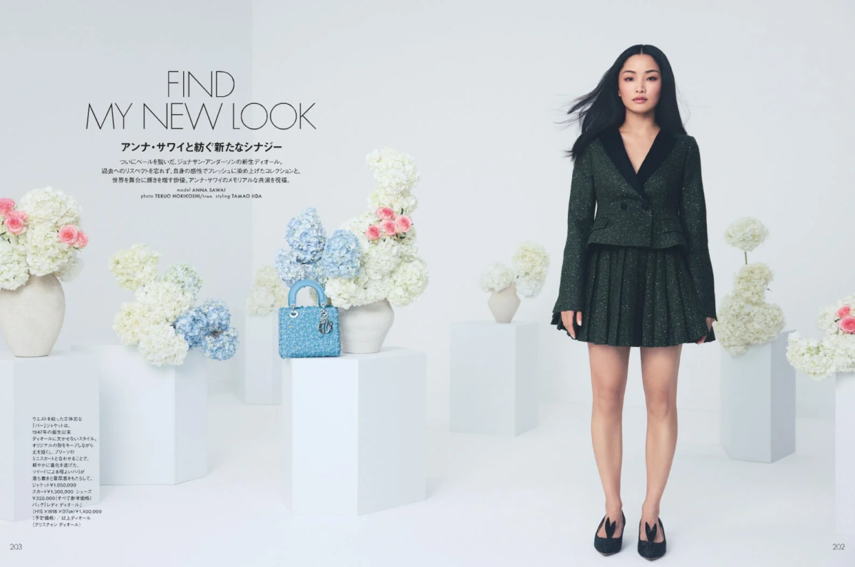 アンナ・サワイが新生ディオールを着用