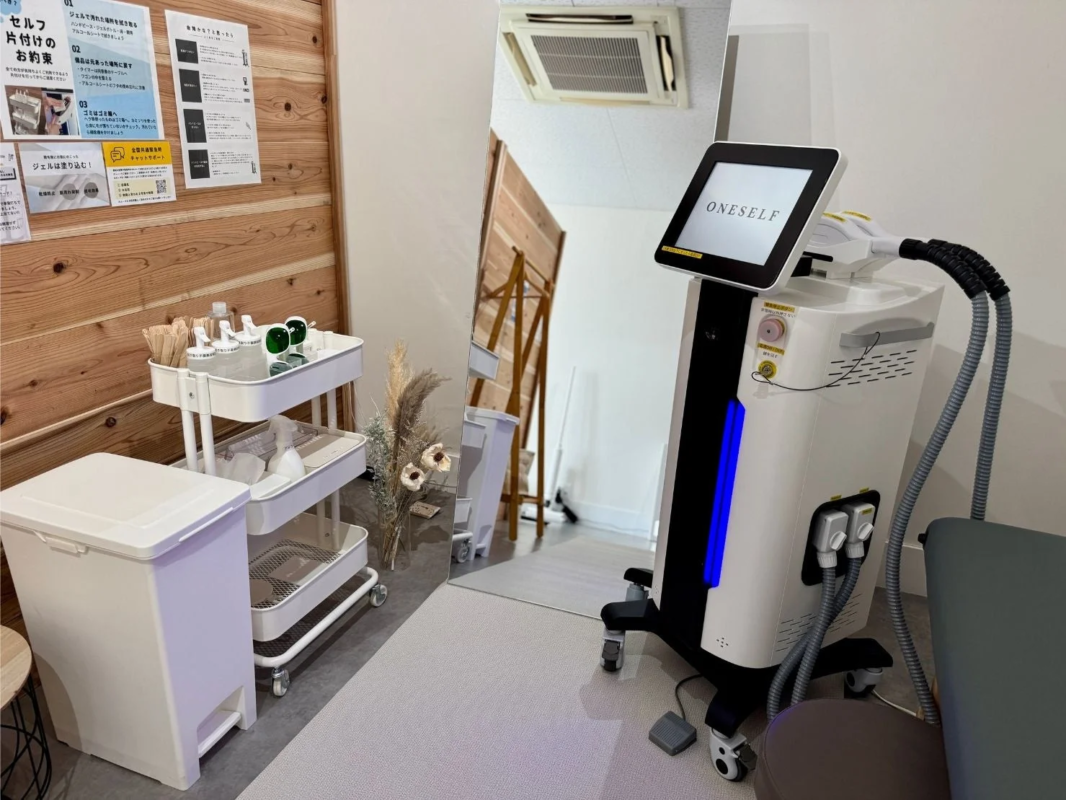 ONESELFセルフ脱毛サロンの室内