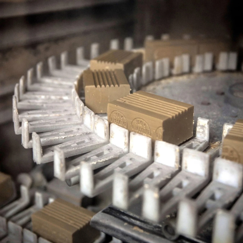 製造ラインの固形石鹸