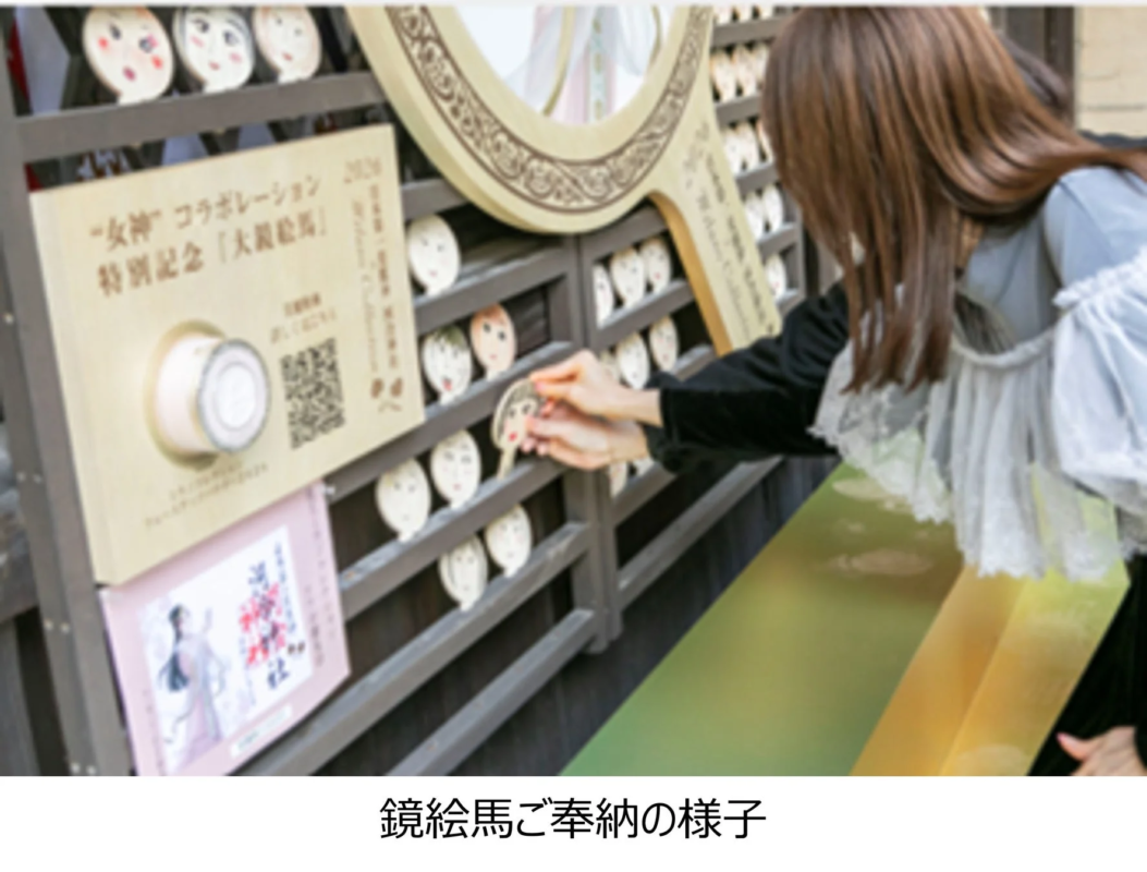 鏡絵馬ご奉納の様子