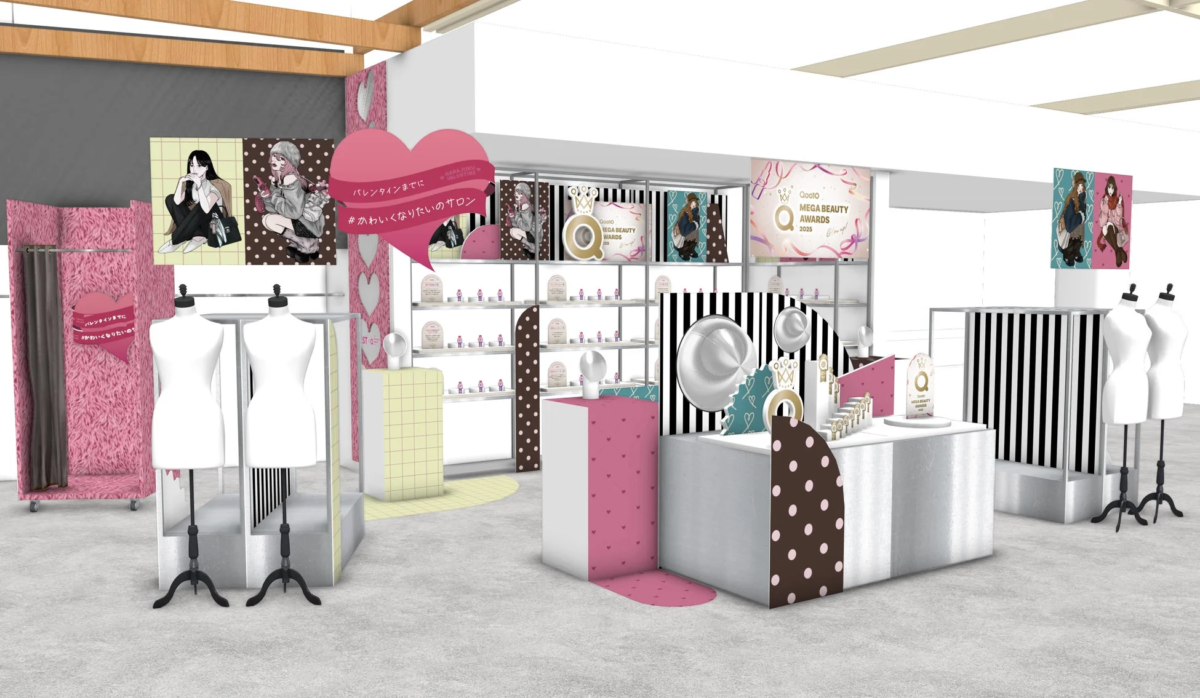 バレンタインをテーマにしたポップアップストアのイメージ