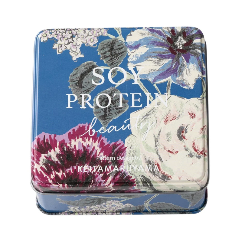 KEITAMARUYAMAデザインのソイプロテインキューブスナック缶