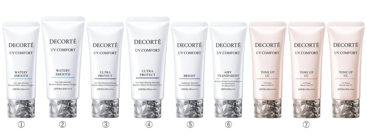 DECORTE UV COMFORTシリーズの全ラインアップ
