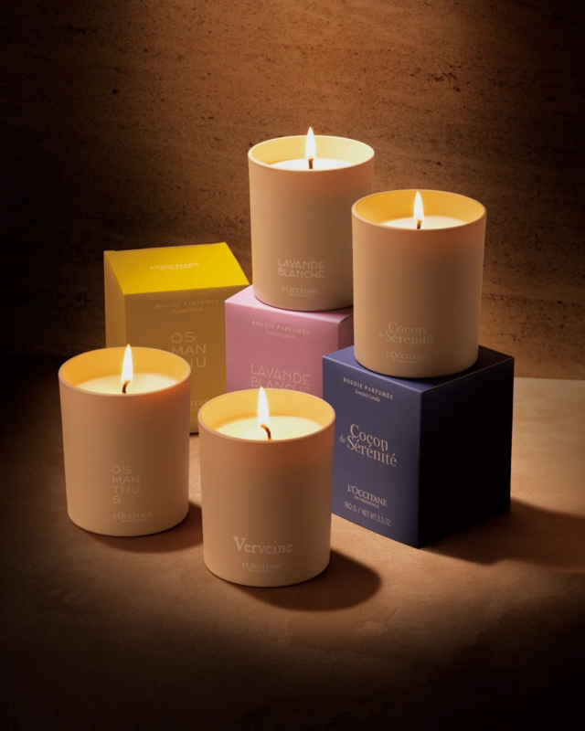 ロクシタンのアロマキャンドル