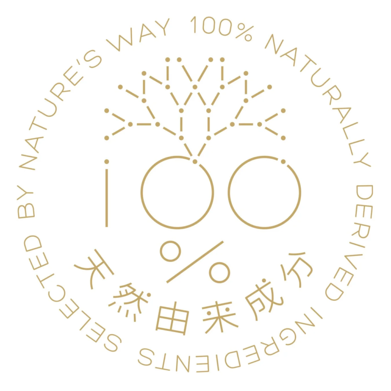 BY NATURE'S WAY 100% NATURALLY DERIVED INGREDIENTS SELECTED 天然由来成分 100%