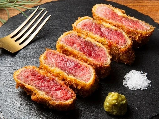 玉川精肉店の牛カツ