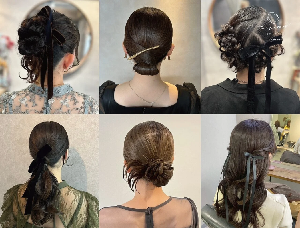 多様なヘアアレンジ