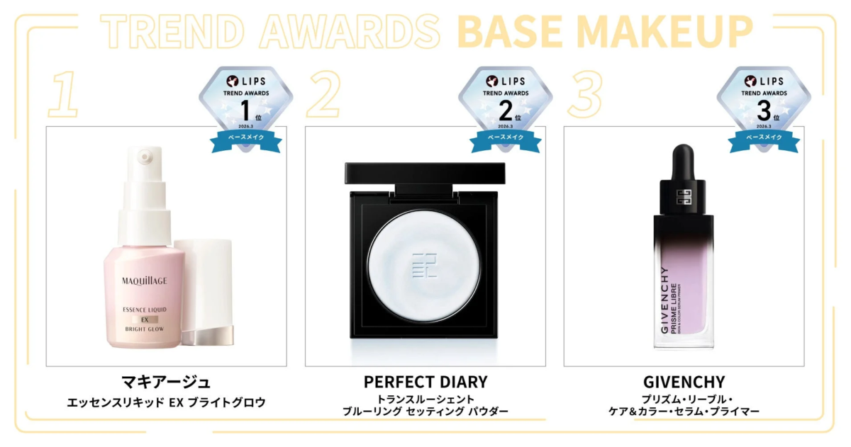 LIPS TREND AWARDS 2026.3 ベースメイク部門