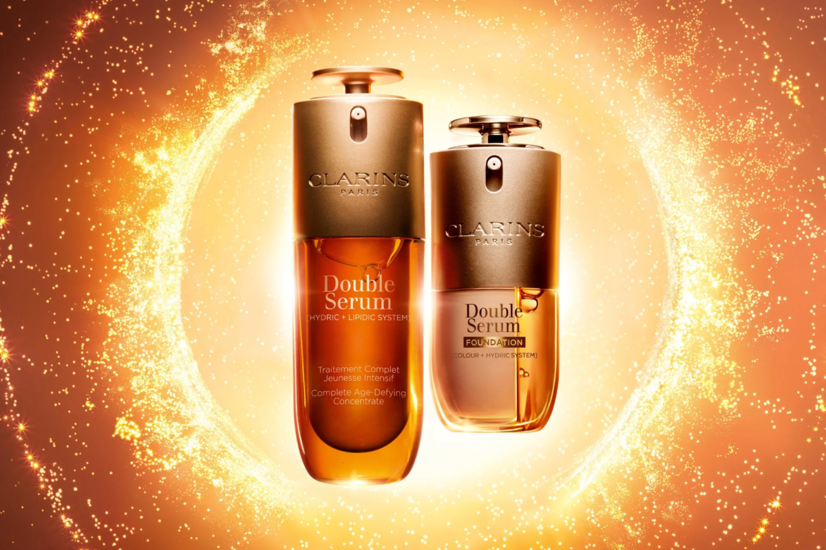 クラランス ダブル セーラム 美容液とファンデーション