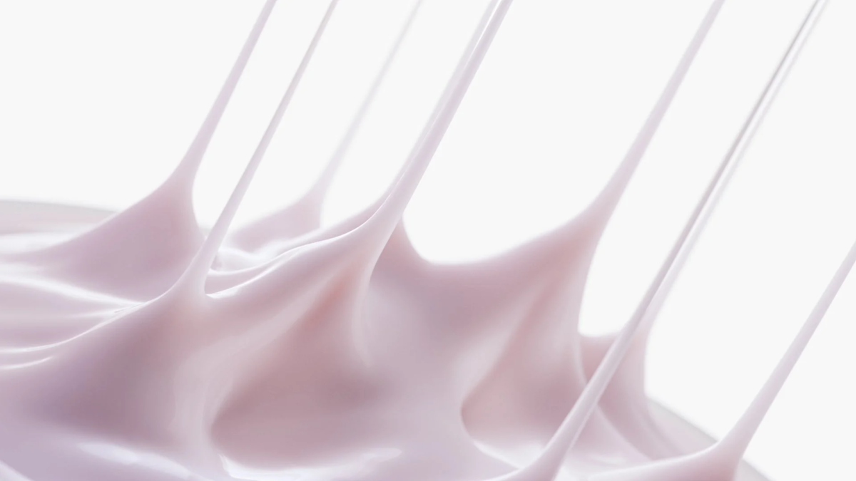 ピンク色のクリーム