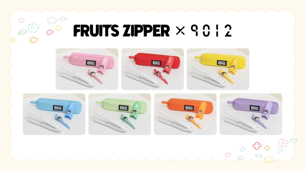 FRUITS ZIPPERと9012のコラボグッズ