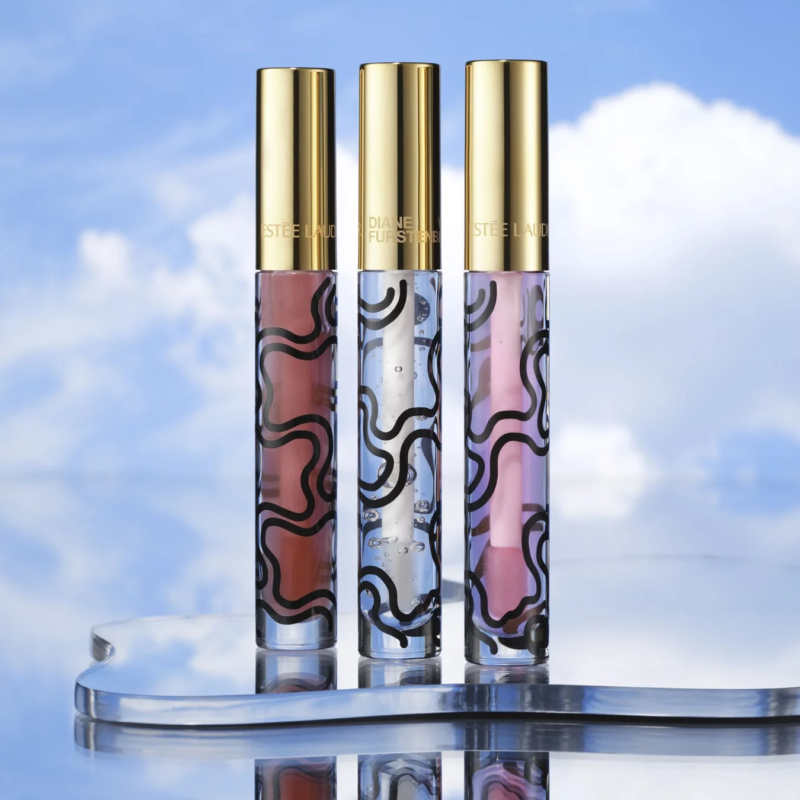エスティローダーとダイアンフォンファステンバーグのコラボレーションによるリップグロス3本