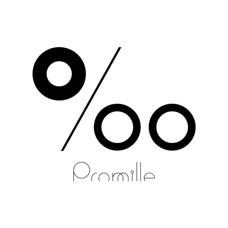 ‰ Promille