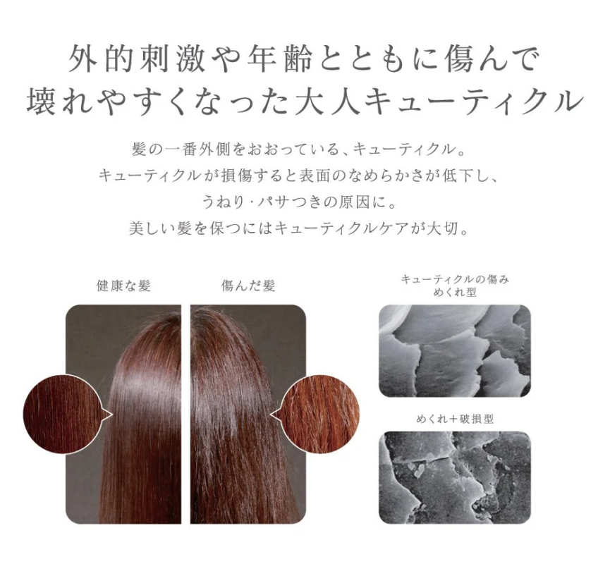 大人キューティクルの状態