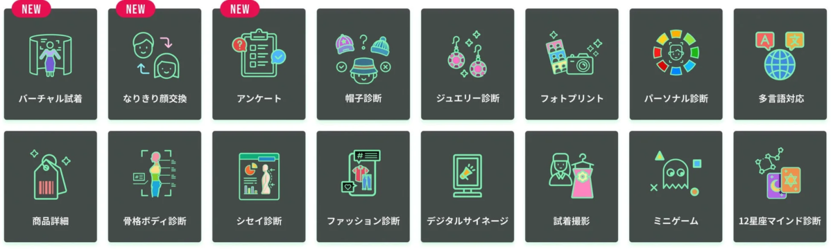 PLUS MIRRORの機能一覧