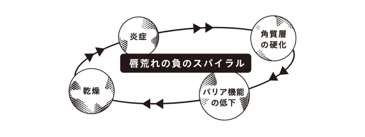 唇荒れの負のスパイラル