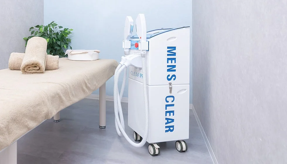 メンズ脱毛サロンの施術室