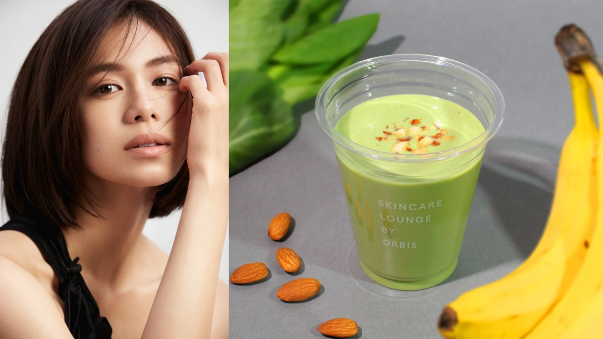SKINCARE LOUNGE BY ORBISと佐藤晴美さんコラボスムージー