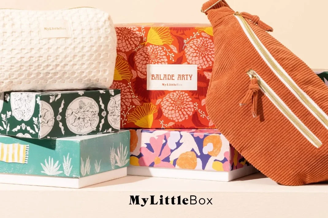 My Little Boxの様々なデザインのボックスとポーチ