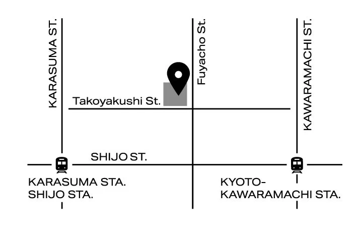 CHEF de BEAUTÉ kyoto周辺地図