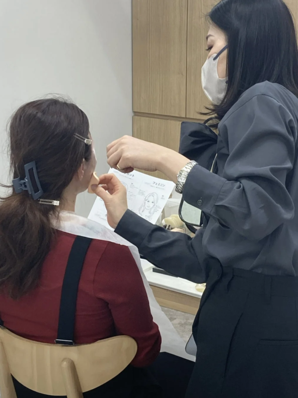 美容相談の様子