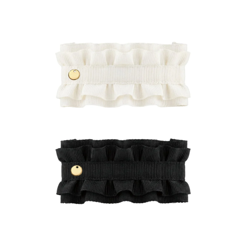 ギャザーバレッタ(WHT / BLK)