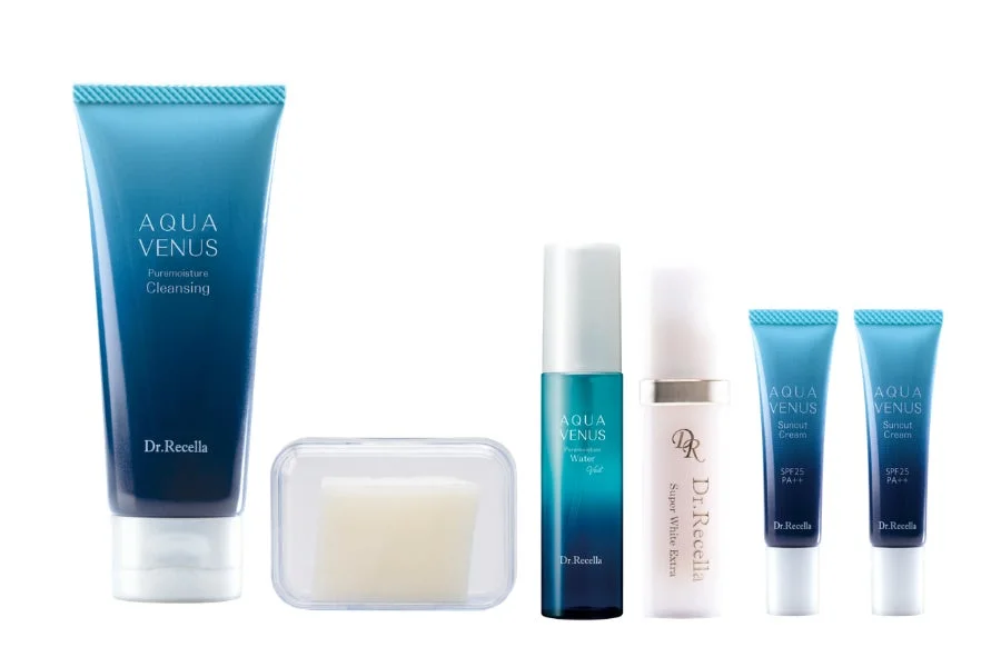 Dr.Recella(ドクターリセラ)のAQUA VENUSシリーズを中心としたスキンケア製品セット