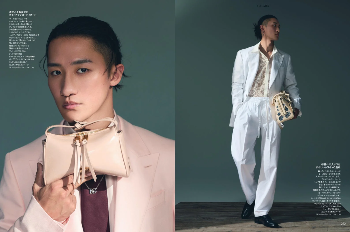 岩本照がドルチェ&ガッバーナをまとう「ELLE MEN」特集