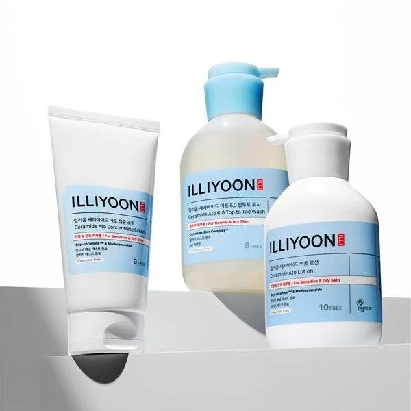 ILLIYOONのセラミド アト フェイス&ボディミルク、クリーム、ウォッシュ