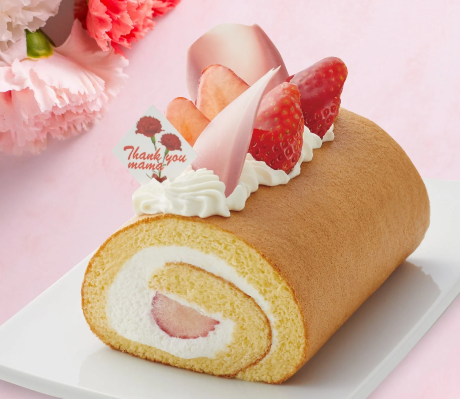 いちごのロールケーキ
